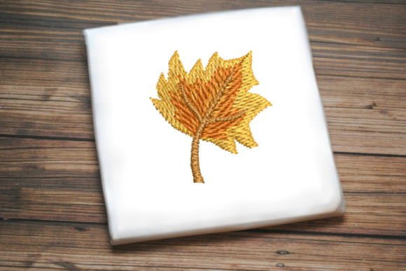 Beautiful Autumn Leaf Embroidery Design