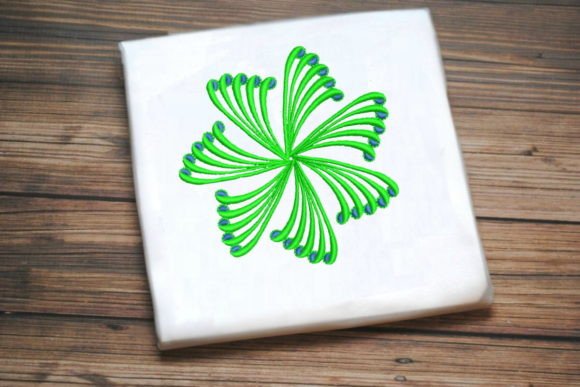 Bright Green One Line Flower