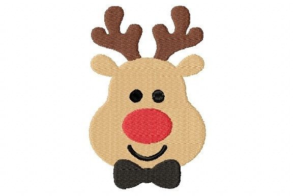 Christmas Boy Reindeer Face