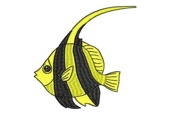Clownfish As Pet Embroidery Design