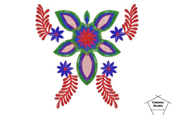 Four Stars Flowers: A Soft, Timeless Floral Embroidery