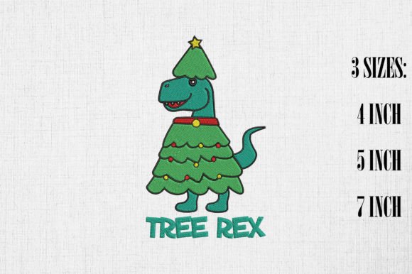 Funny Tree Rex T-Rex Dinosaur Christmas