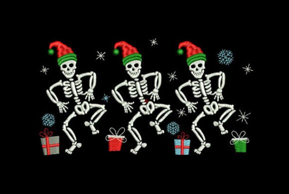 Happy Skeletons at Christmas