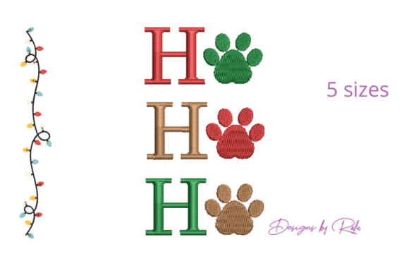 Ho Ho Ho Paw Santa Claus Christmas