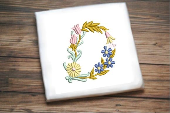 Letter D in Beautiful Flower