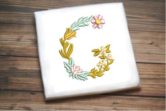 Letter G in Beautiful Flower
