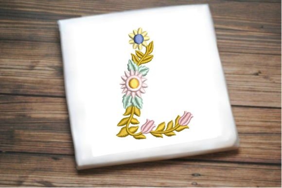 Letter L in Beautiful Flower