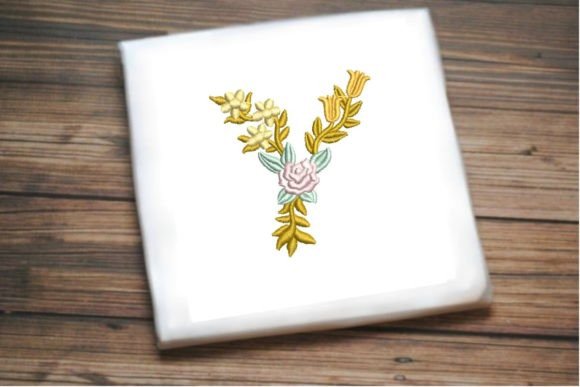 Letter Y in Beautiful Flower