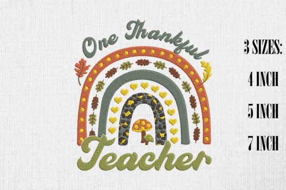 One Thankful Teacher Rainbow