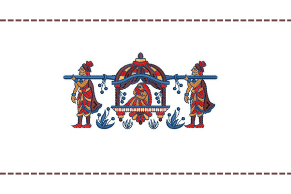 Wedding Dolly Embroidery Design